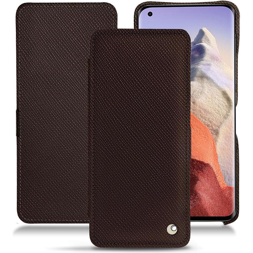Noreve Lederschutzhülle horizontal (Xiaomi Mi 11 Ultra), Smartphone Hülle, Braun