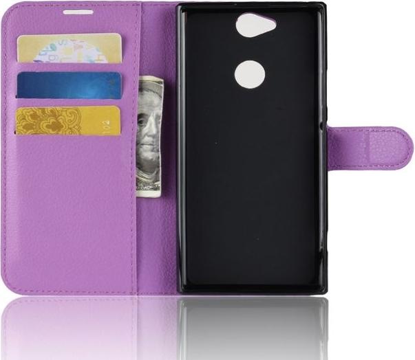 Actual product image MU Classic Litchi Leather Bookcover Series (Xperia XA2 Plus)