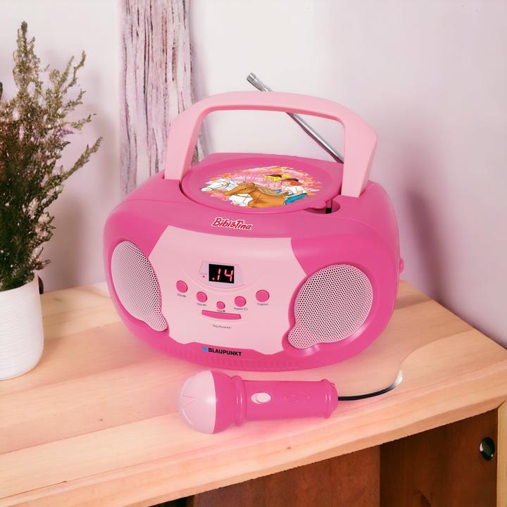 Produktbild Blaupunkt CD-Player mit Mikrofon | Bibi & Tina Edition | BTB 20