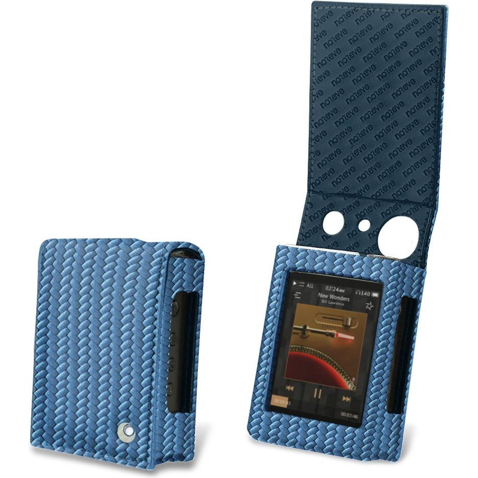 Noreve Lederschutzhülle vertikal, MP3 Tasche + Hülle, Blau