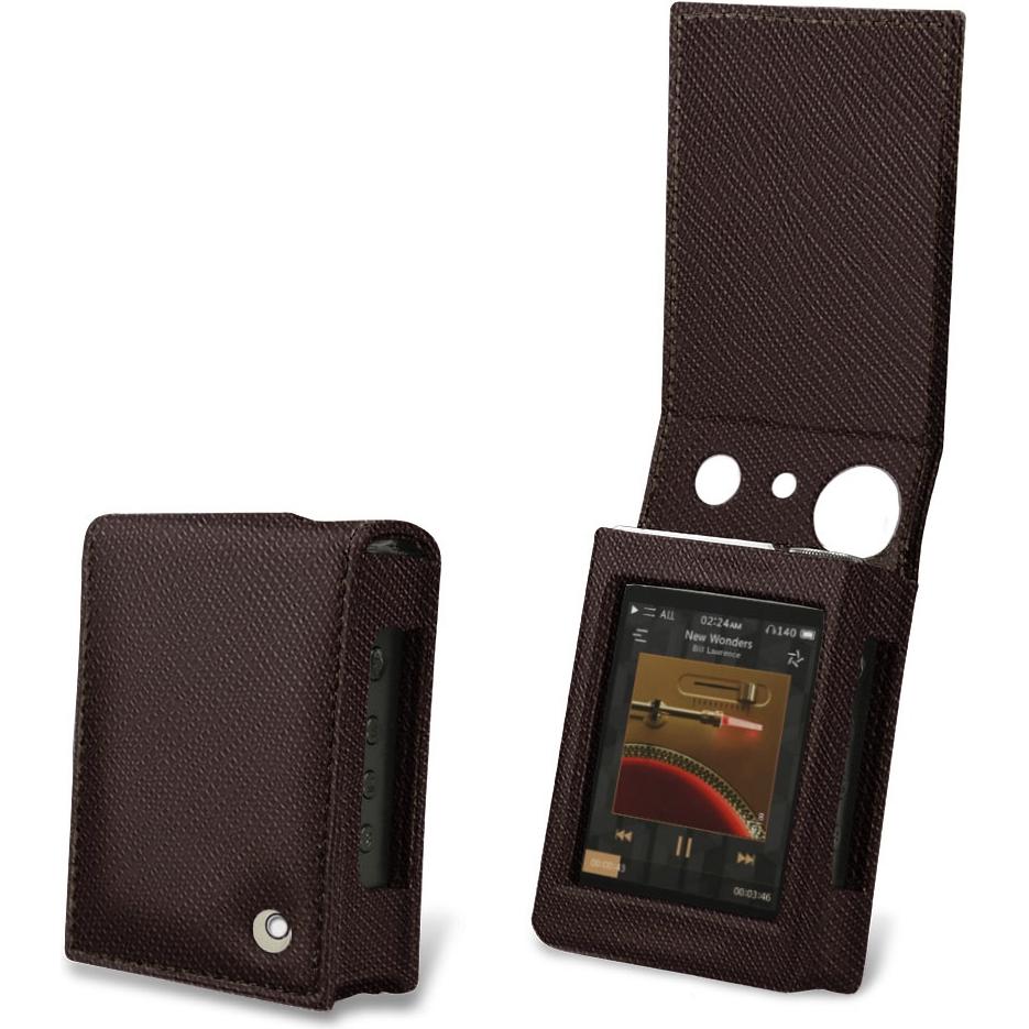 Noreve Lederschutzhülle vertikal, MP3 Tasche + Hülle, Braun