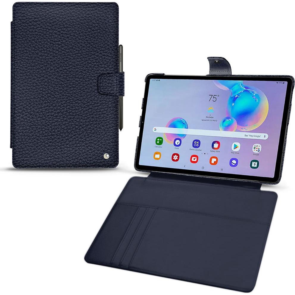 Noreve Lederschutzhülle Wallet (Galaxy Tab S6 Lite), Tablet Hülle, Violett