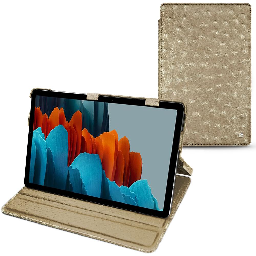 Thumbnail - Noreve Lederschutzhülle horizontal (Galaxy Tab S7), Tablet Hülle, Beige