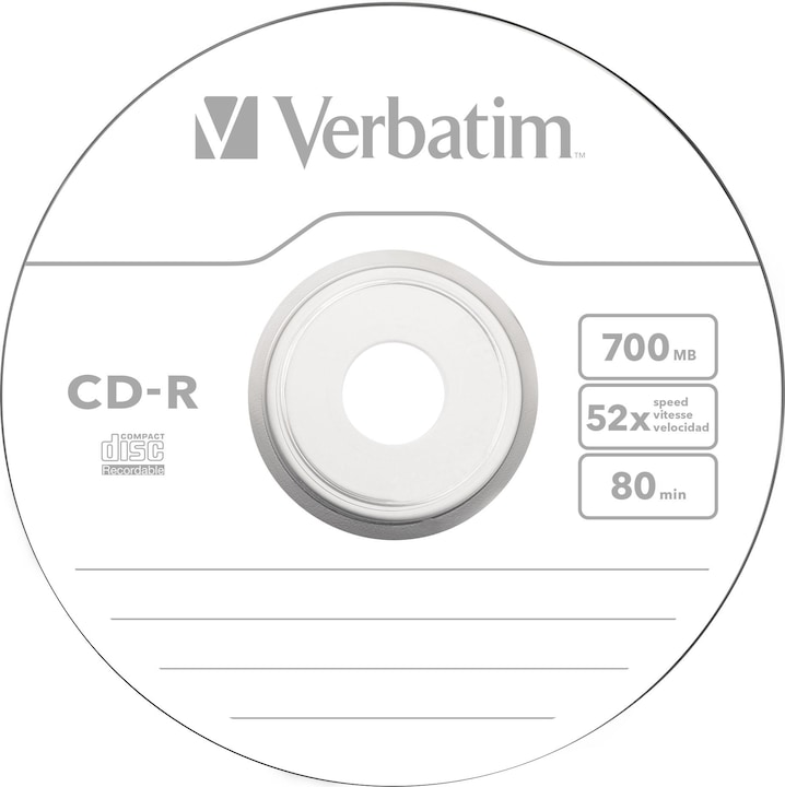 Produktbild Verbatim CD-R 700MB 10-Pack Slimcase (10 x)