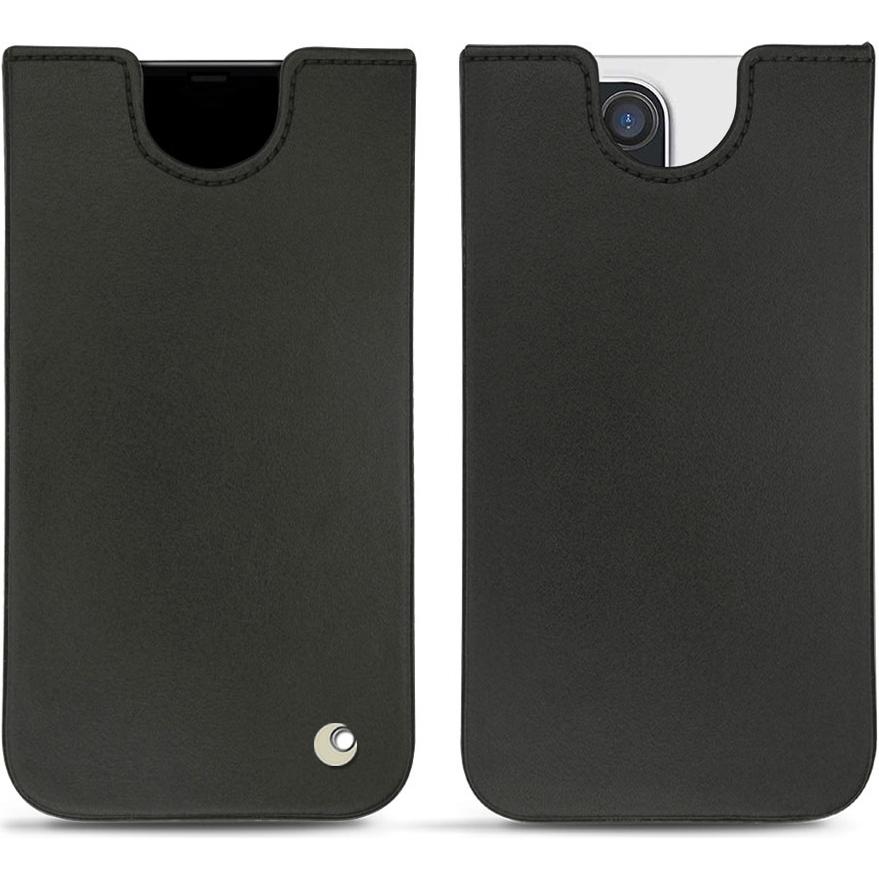 Noreve Lederschutzhülle (Apple iPhone 13 Pro), Smartphone Hülle, Schwarz