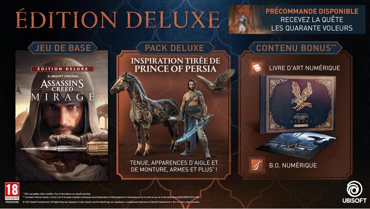 Actual product image Ubisoft Assassin's Creed Mirage - Deluxe Edition (PS5, DE, FR, IT)