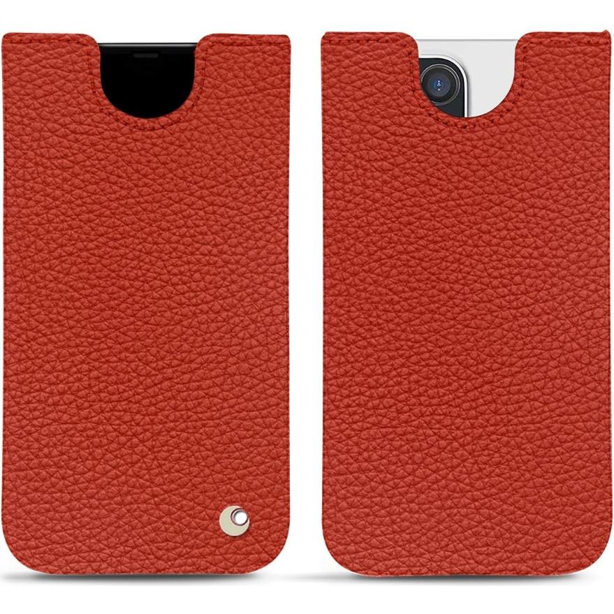 Noreve Lederschutzhülle (Apple iPhone 13 Pro Max), Smartphone Hülle, Orange