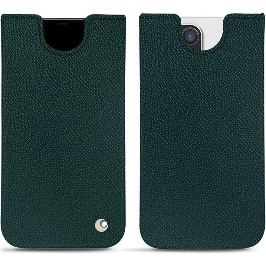 Noreve Lederschutzhülle (Apple iPhone 13 Pro Max), Smartphone Hülle, Grün