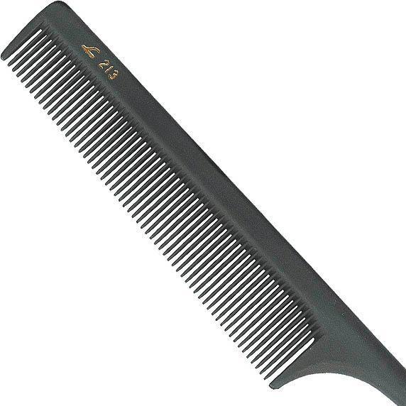 Actual product image Fejic Japan Carbon handle comb No. 213
