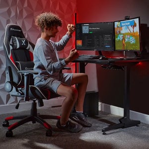Image du produit X Rocker Chaise de jeu eSports compacte Agility JR Noire/Rouge