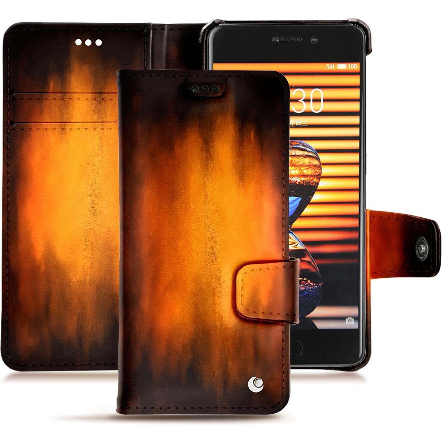 Thumbnail - Noreve Lederschutzhülle Wallet (Meizu Pro 7 Plus), Smartphone Hülle, Violett