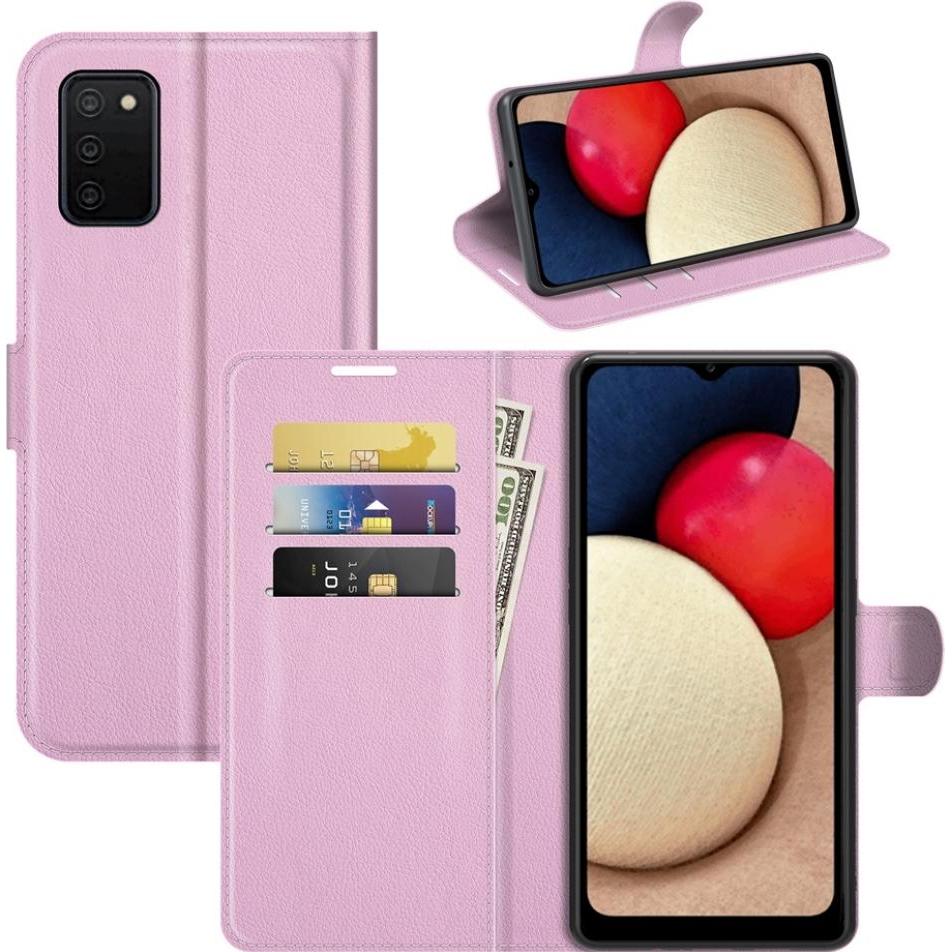 Thumbnail - Screenguard Samsung Galaxy A03s Leather Guard Lederhülle (Samsung Galaxy A03s), Smartphone Hülle, Rosa
