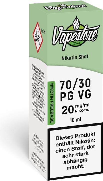 Produktbild Vapestore Freebase Nikotin Shot 70PG/30VG