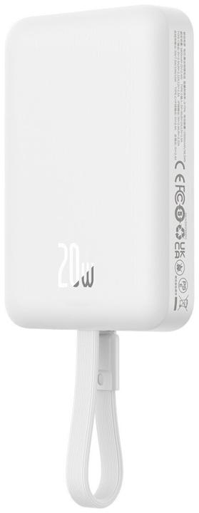 Actual product image Baseus Powerbank Magnetic Mini 10000mAh 20W MagSafe (white) (10000 mAh, 20 W, 37 Wh)