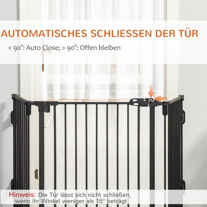 Actual product image PawHut Barrier grille with adjustable angles