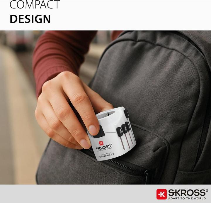 Produktbild Skross Reiseadapter PRO+ / universell geerdet / USB-A+C 30W PD