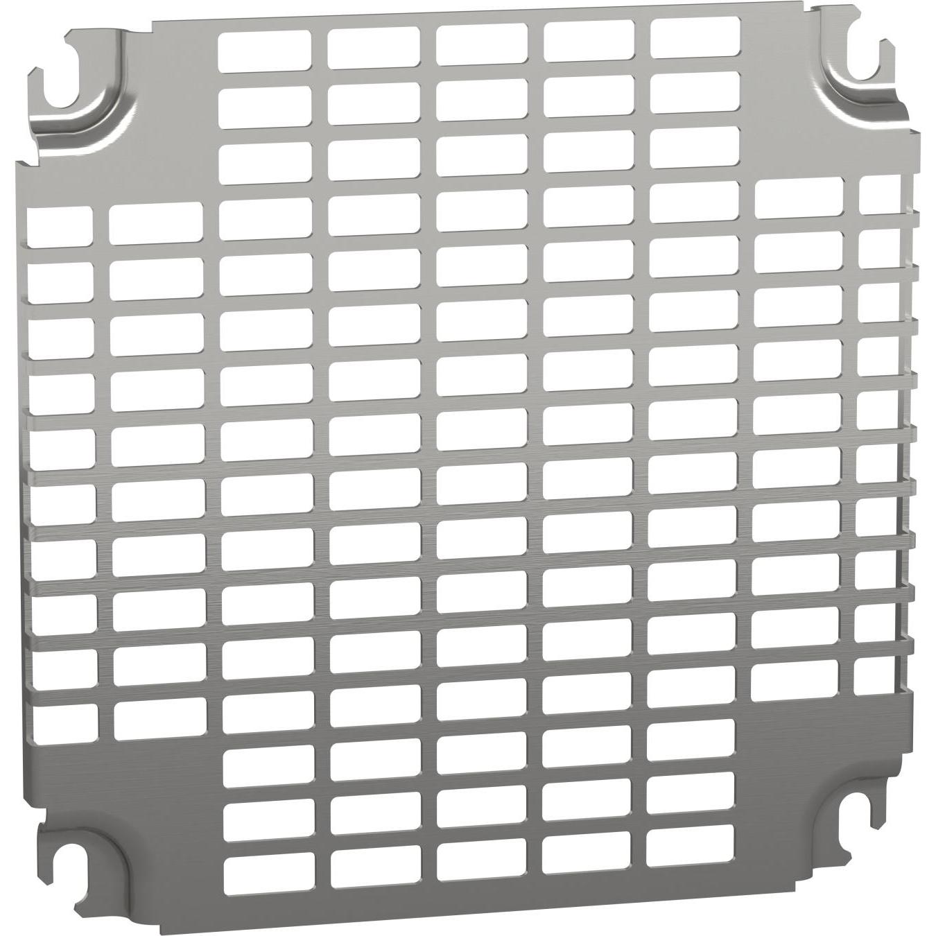 Schneider Electric Perforierte Platten Monoblock, NSYMR33, Serverschrank Zubehör, Silber