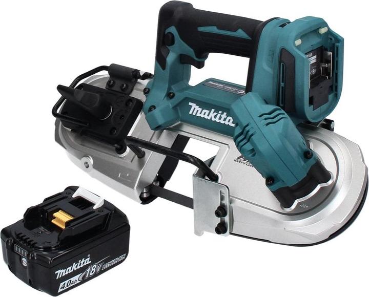 Image du produit Makita DPB 183 M1 Scie à ruban sans fil 18 V 66 mm brushless + 1x Batterie 4.0 Ah - sans chargeur
