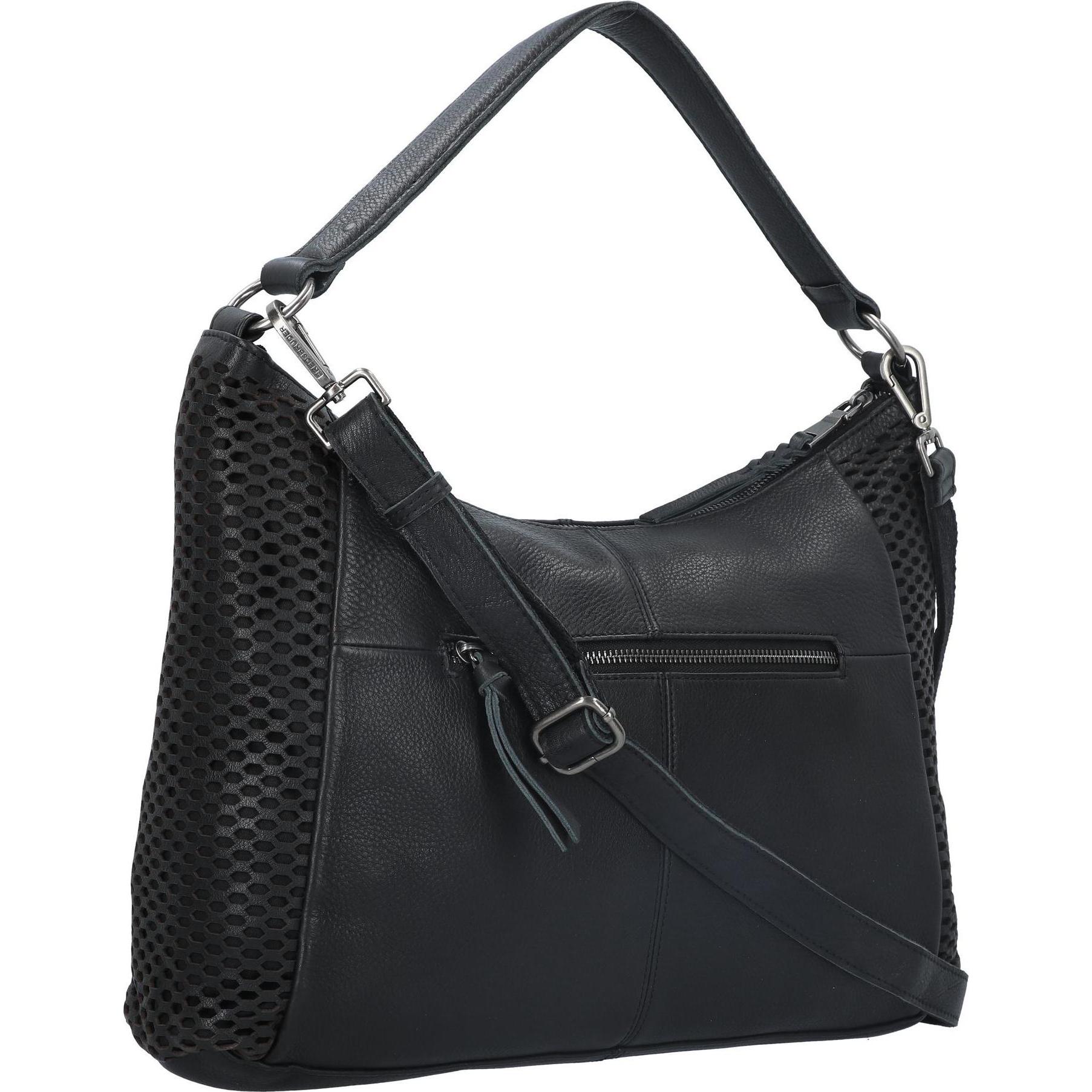 Thumbnail - FredsBruder, Handtasche, My Schultertasche Leder 40 cm, Schwarz