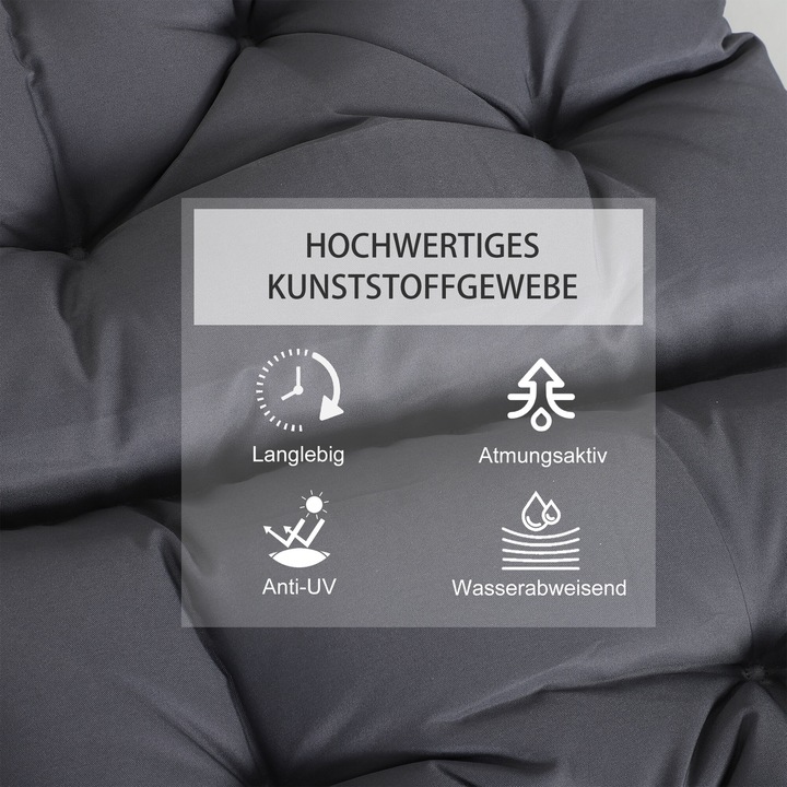 Produktbild Outsunny Stuhlauflage als 2er-Set (98 x 50 x 8 cm)