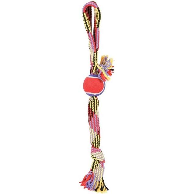 Zolux Rope toy with tennis ball, 55 cm lasso (Hundespielzeug), Hundespielzeug