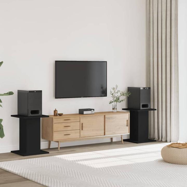 Image du produit vidaXL Pied d'enceinte 2 pièces 30 x 30 x 60 cm (1 paire, Support, Non mobile)