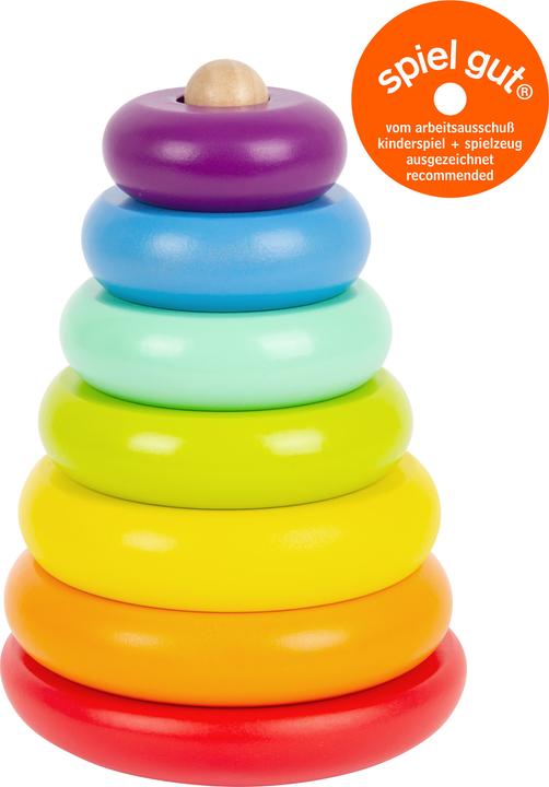 Actual product image small foot Stacking tower rainbow