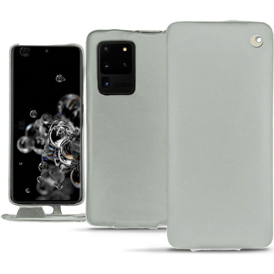 Thumbnail - Noreve Lederschutzhülle vertikal (Samsung Galaxy S20 Ultra 5G), Smartphone Hülle, Grau