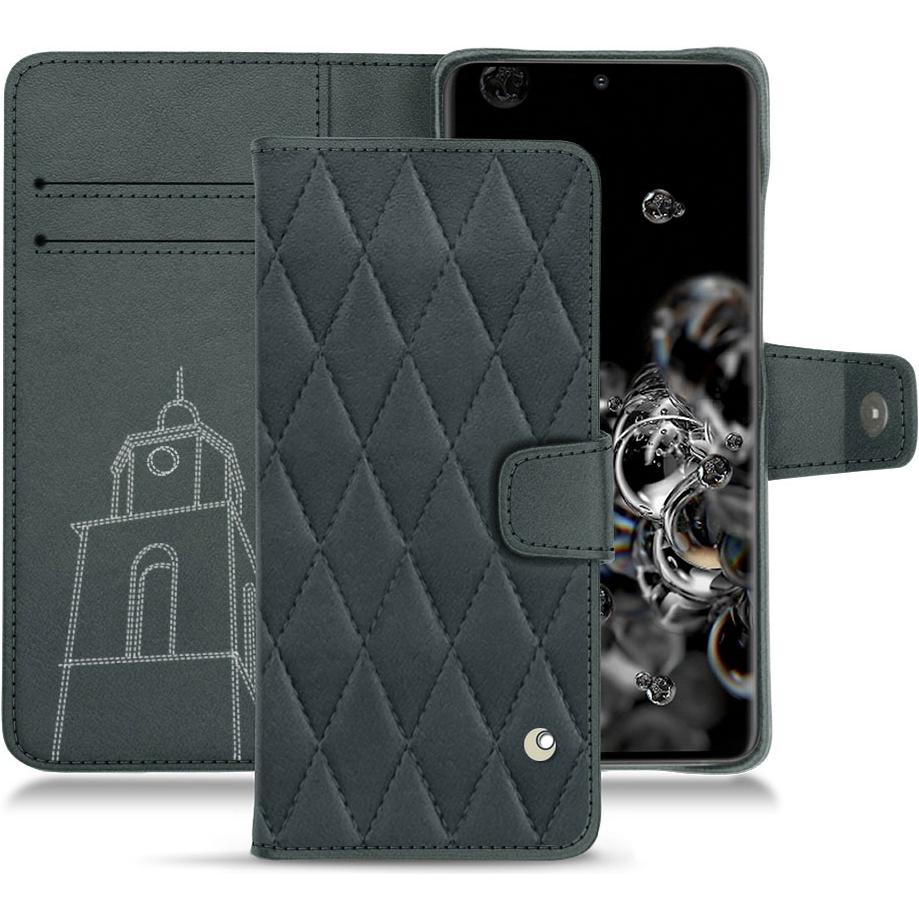 Thumbnail - Noreve Lederschutzhülle Wallet (Samsung Galaxy S20 Ultra 5G), Smartphone Hülle, Blau