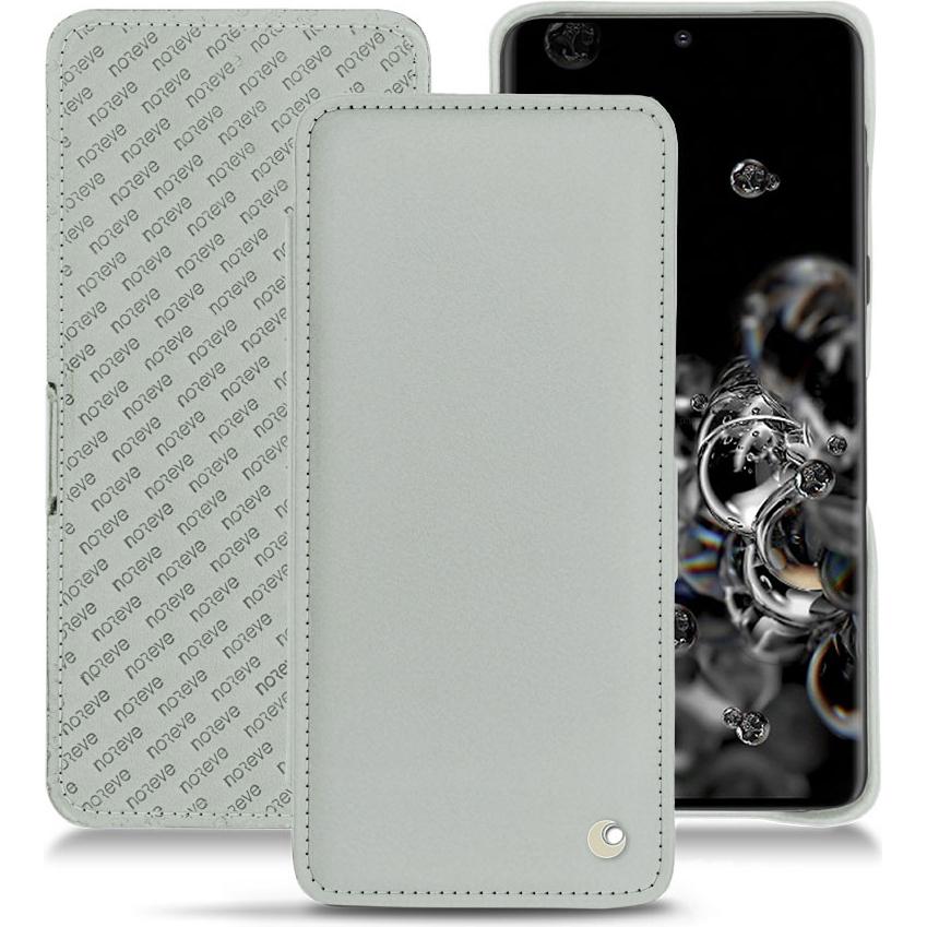Noreve Lederschutzhülle horizontal (Samsung Galaxy S20 Ultra 5G), Smartphone Hülle, Grau