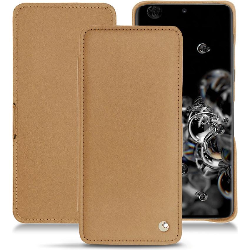 Thumbnail - Noreve Lederschutzhülle horizontal (Samsung Galaxy S20 Ultra 5G), Smartphone Hülle, Beige
