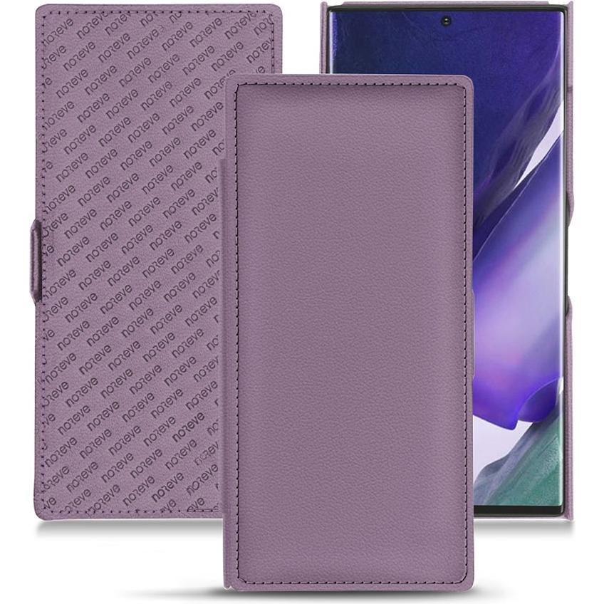 Noreve Lederschutzhülle horizontal (Samsung Galaxy Note 20 Ultra), Smartphone Hülle, Violett