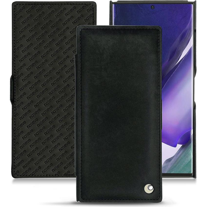 Noreve Lederschutzhülle horizontal (Samsung Galaxy Note 20 Ultra), Smartphone Hülle, Schwarz