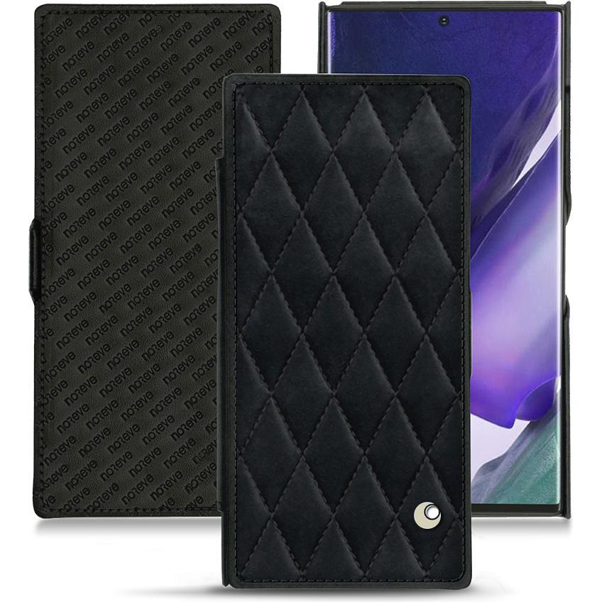 Noreve Lederschutzhülle horizontal (Samsung Galaxy Note 20 Ultra), Smartphone Hülle, Schwarz