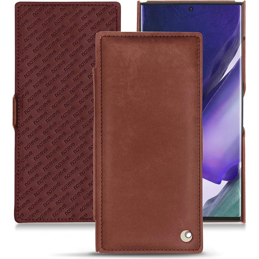 Noreve Lederschutzhülle horizontal (Samsung Galaxy Note 20 Ultra), Smartphone Hülle, Rot