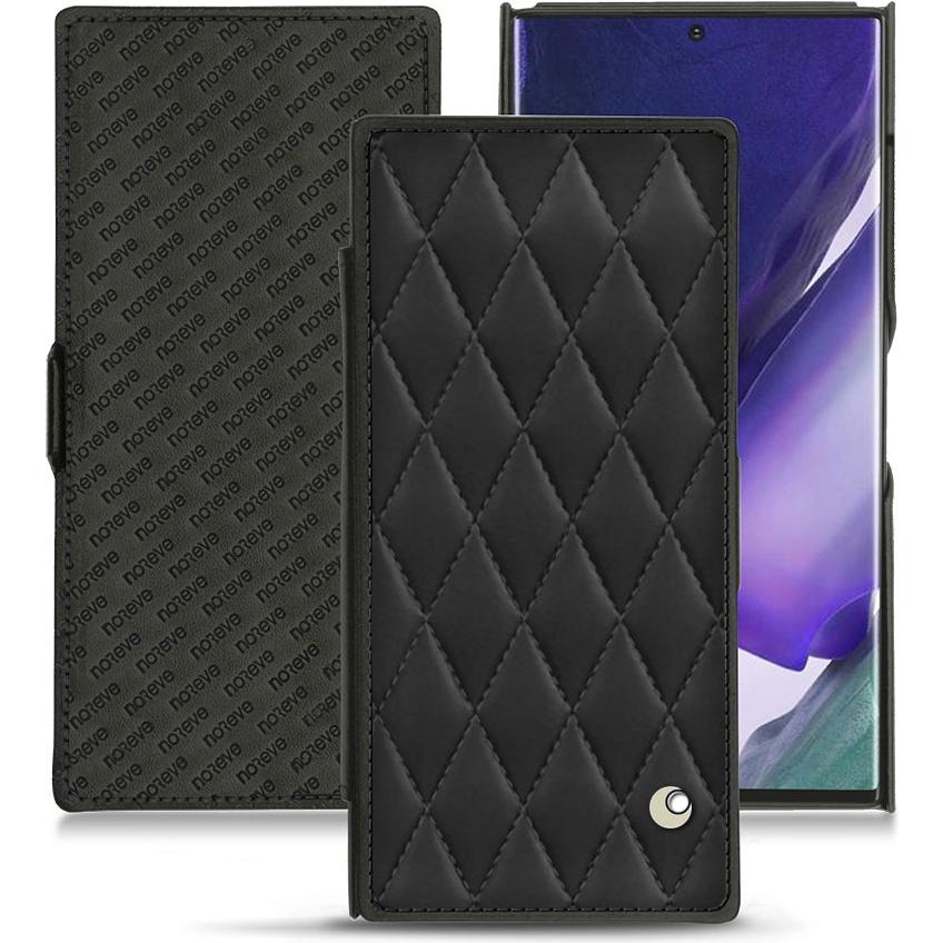 Noreve Lederschutzhülle horizontal (Samsung Galaxy Note 20 Ultra), Smartphone Hülle, Schwarz