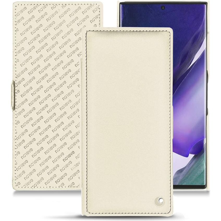 Thumbnail - Noreve Lederschutzhülle horizontal (Samsung Galaxy Note 20 Ultra), Smartphone Hülle, Weiss