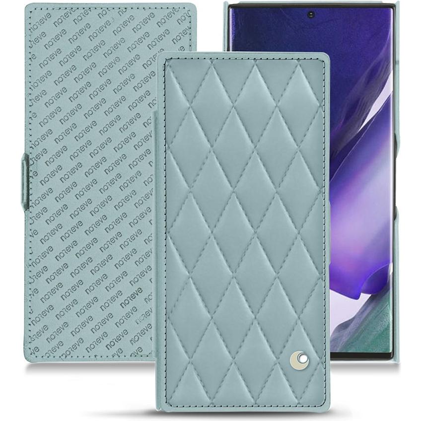 Noreve Lederschutzhülle horizontal (Samsung Galaxy Note 20 Ultra), Smartphone Hülle, Blau