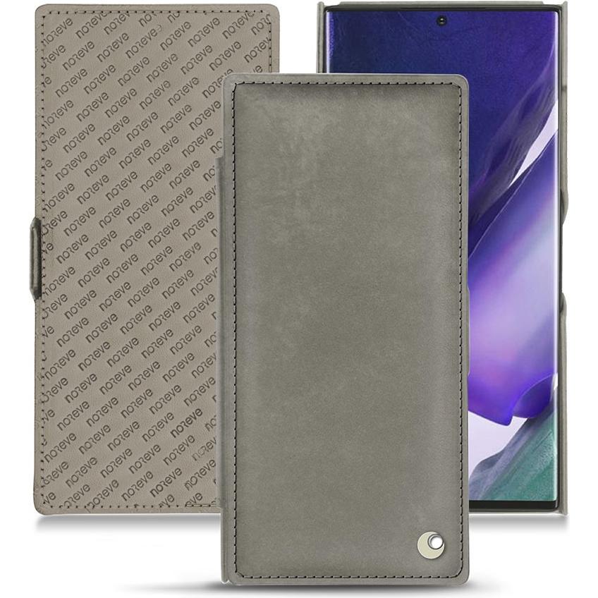 Noreve Lederschutzhülle horizontal (Samsung Galaxy Note 20 Ultra), Smartphone Hülle, Grau