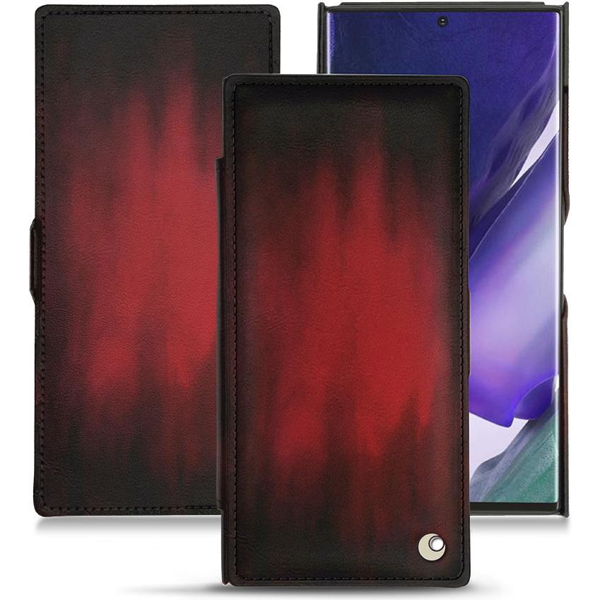 Thumbnail - Noreve Lederschutzhülle horizontal (Samsung Galaxy Note 20 Ultra), Smartphone Hülle, Rot