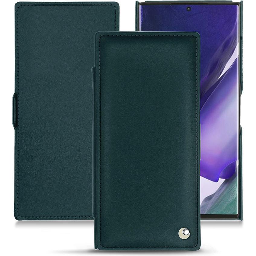 Noreve Lederschutzhülle horizontal (Samsung Galaxy Note 20 Ultra), Smartphone Hülle, Blau