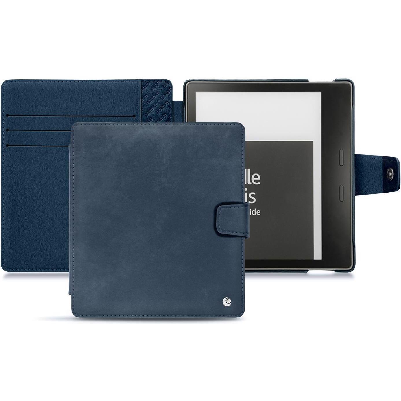 Noreve Lederschutzhülle Wallet (Kindle Oasis 2017), eReader Zubehör, Blau