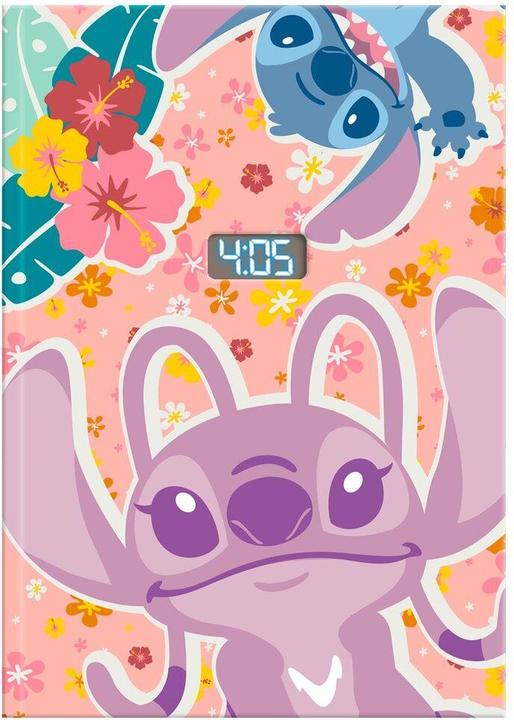 Image du produit Kids Licensing Disney Stitch notebook with digital watch (A5, À rayures, Couverture rigide)