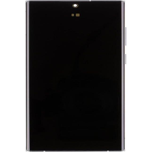 Samsung LCD-Display + Touch-Einheit + Frontcover S908B Galaxy S22 Ultra Phantom White (Service Pack)