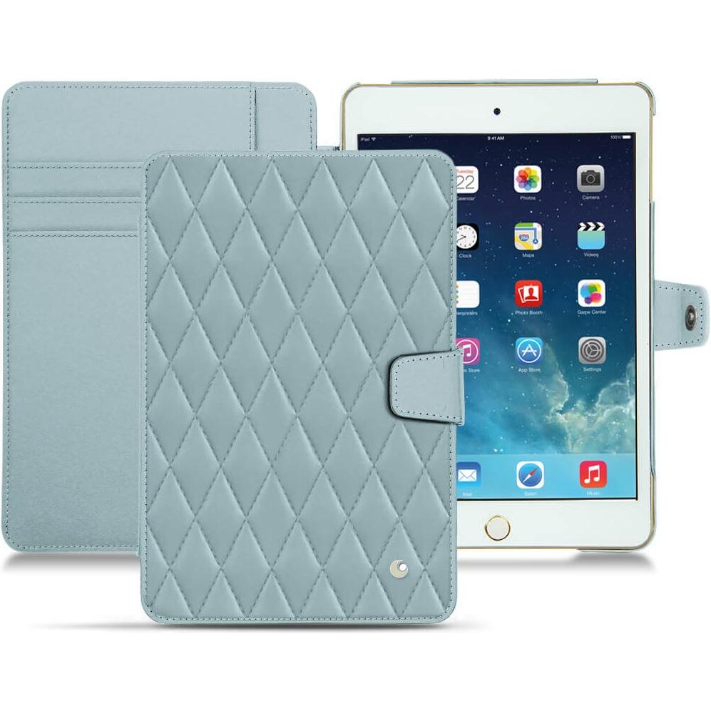 Noreve Lederschutzhülle Wallet (iPad Mini 5), Tablet Hülle, Blau