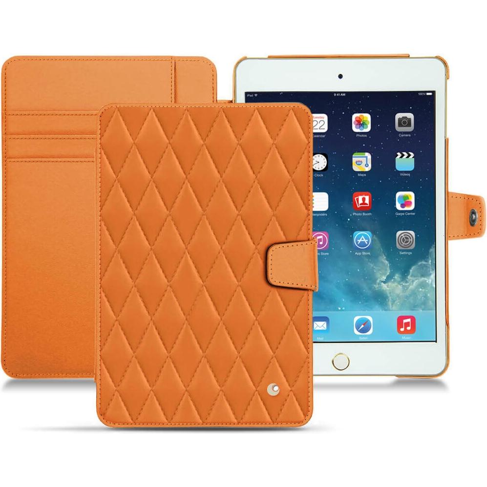 Noreve Lederschutzhülle Wallet (iPad Mini 5), Tablet Hülle, Orange