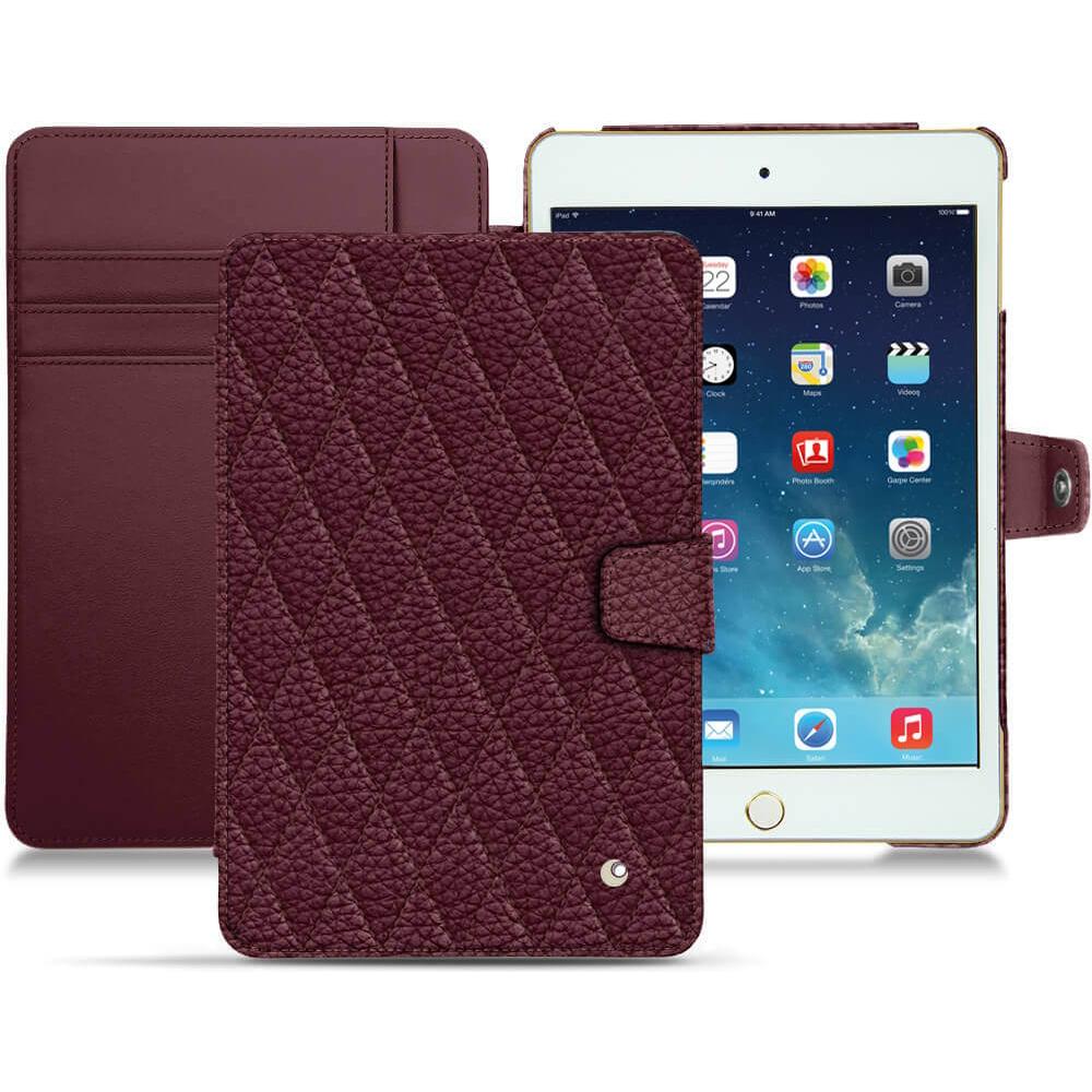 Noreve Lederschutzhülle Wallet (iPad Mini 5), Tablet Hülle, Violett