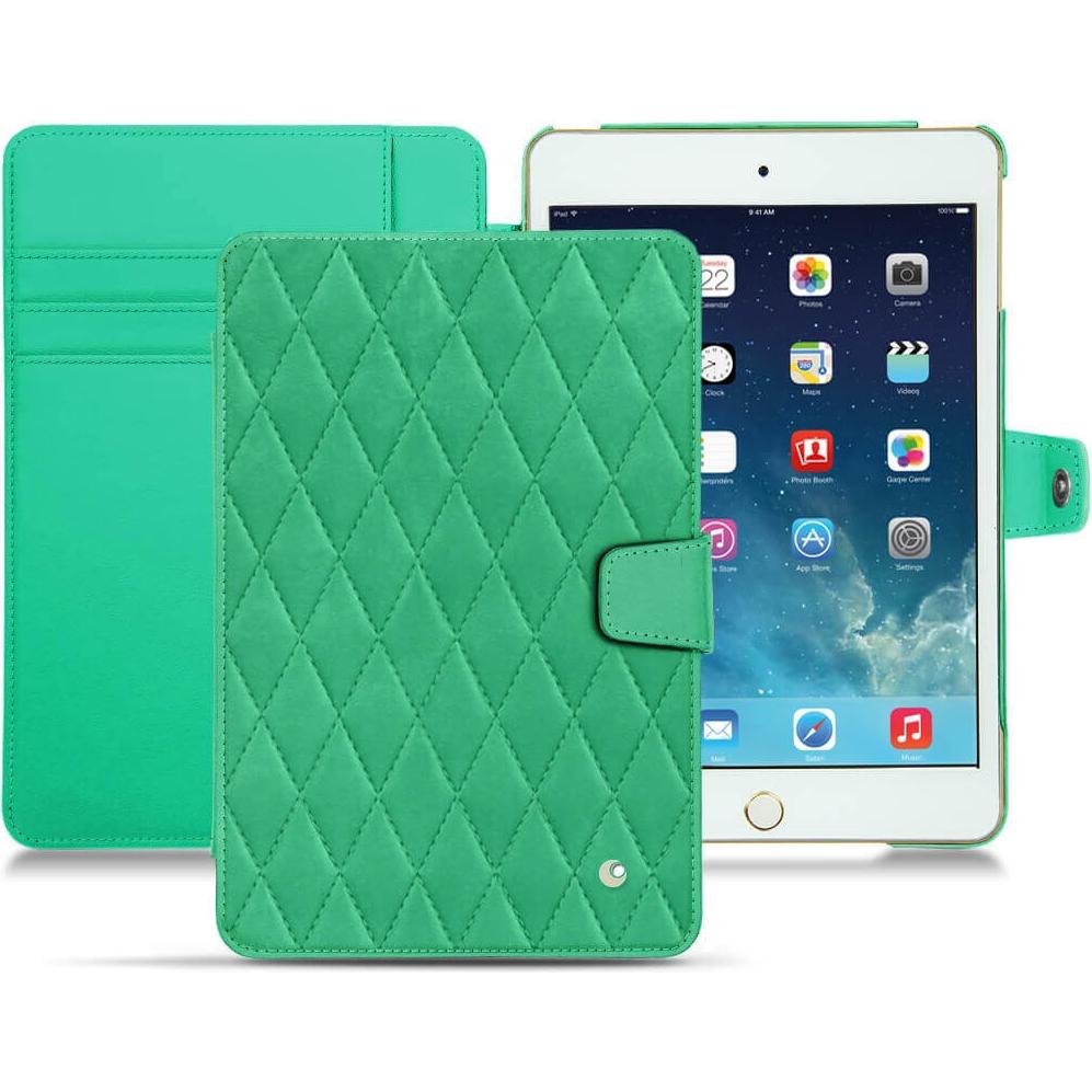 Noreve Lederschutzhülle Wallet (iPad Mini 5), Tablet Hülle, Grün