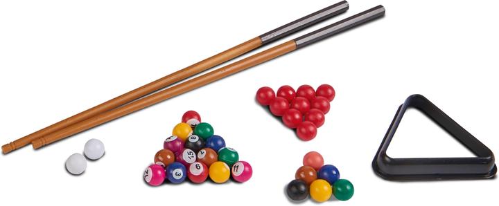 Actual product image Noris 606167704 Pool billiards & snooker incl. 2 cues, 16 billiard and 17 snooker balls and triangle