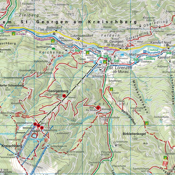 Produktbild Naturpark Zirbitzkogel-Grebenzen, Wander-, Rad- und Freizeitkarte 1:50.000, freytag & berndt, WK